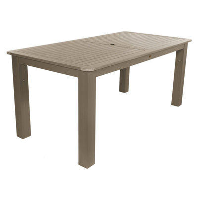 Rectangular 42in x 72in Outdoor Dining Table - Dining Height Dining Highwood USA Woodland Brown 