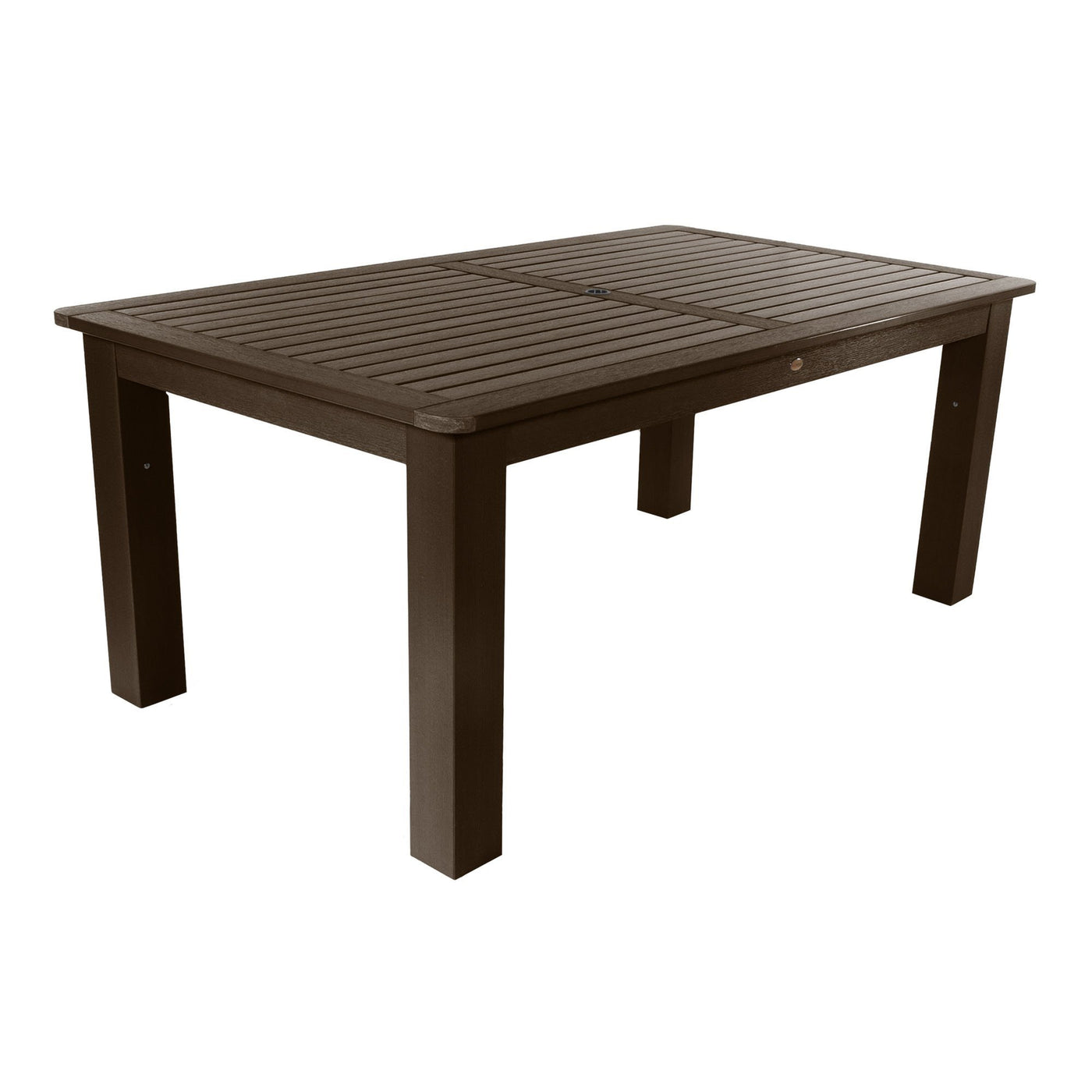 Rectangular 42in x 72in Outdoor Dining Table - Dining Height Dining Highwood USA Weathered Acorn 