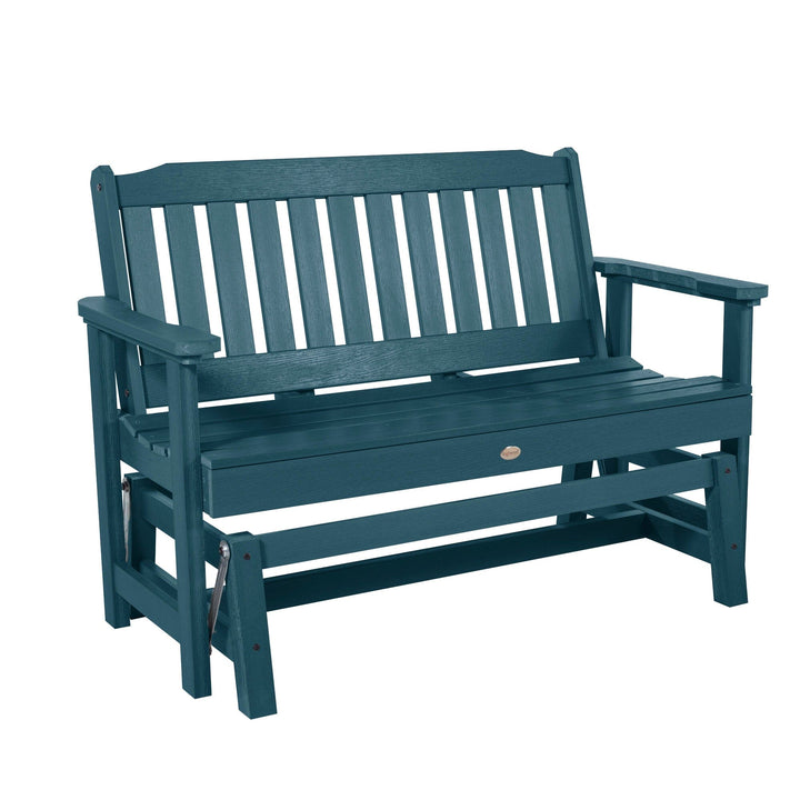 Lehigh Garden Gliding Bench 4ft Bench Highwood USA Nantucket Blue 