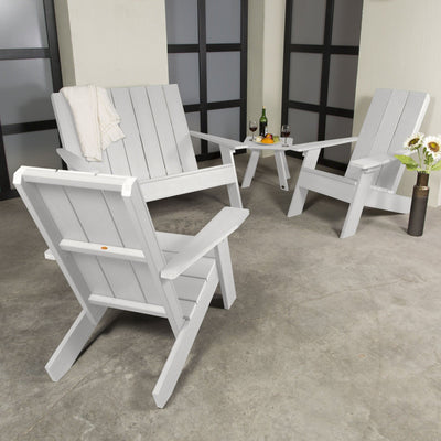 White Italica 4-piece set on porch with decorations and wine. 