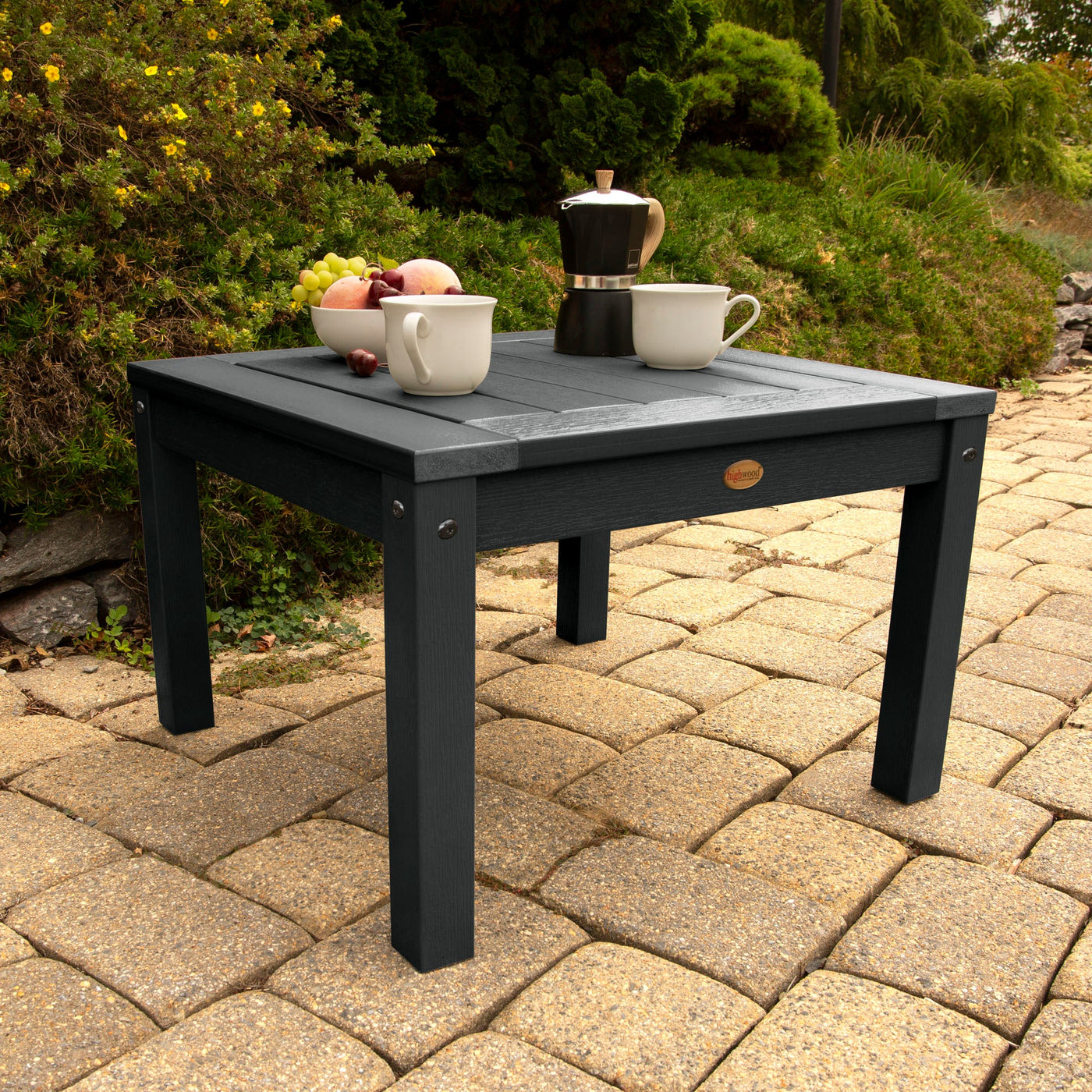 Outdoor dining set with a table and two chairs