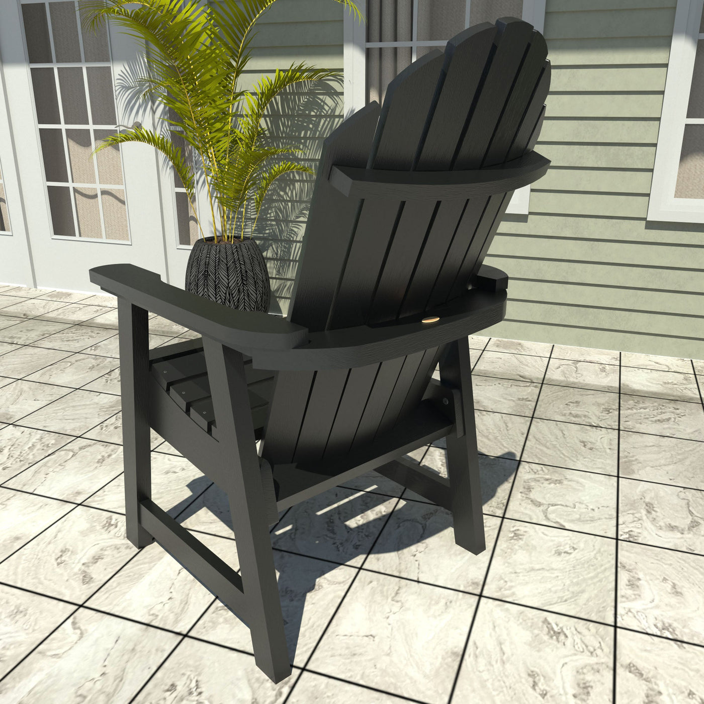 Rear chair with side table