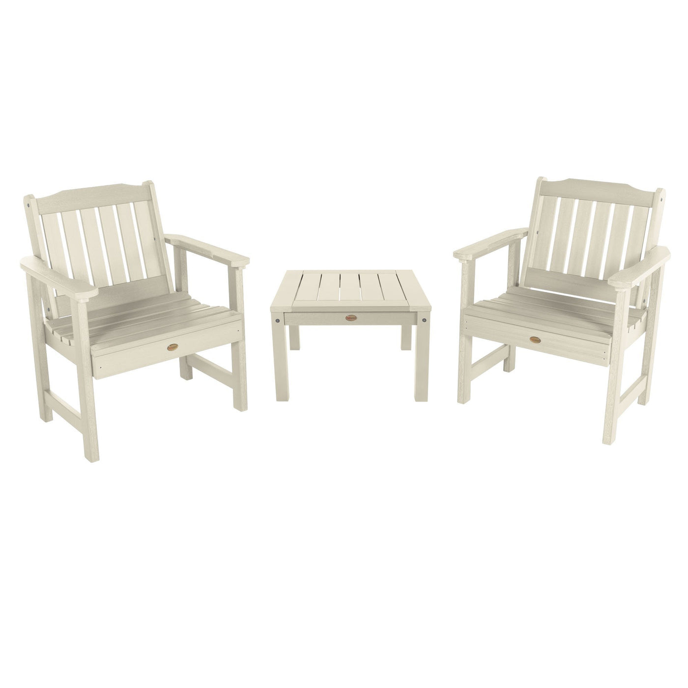 Set of two chairs and table