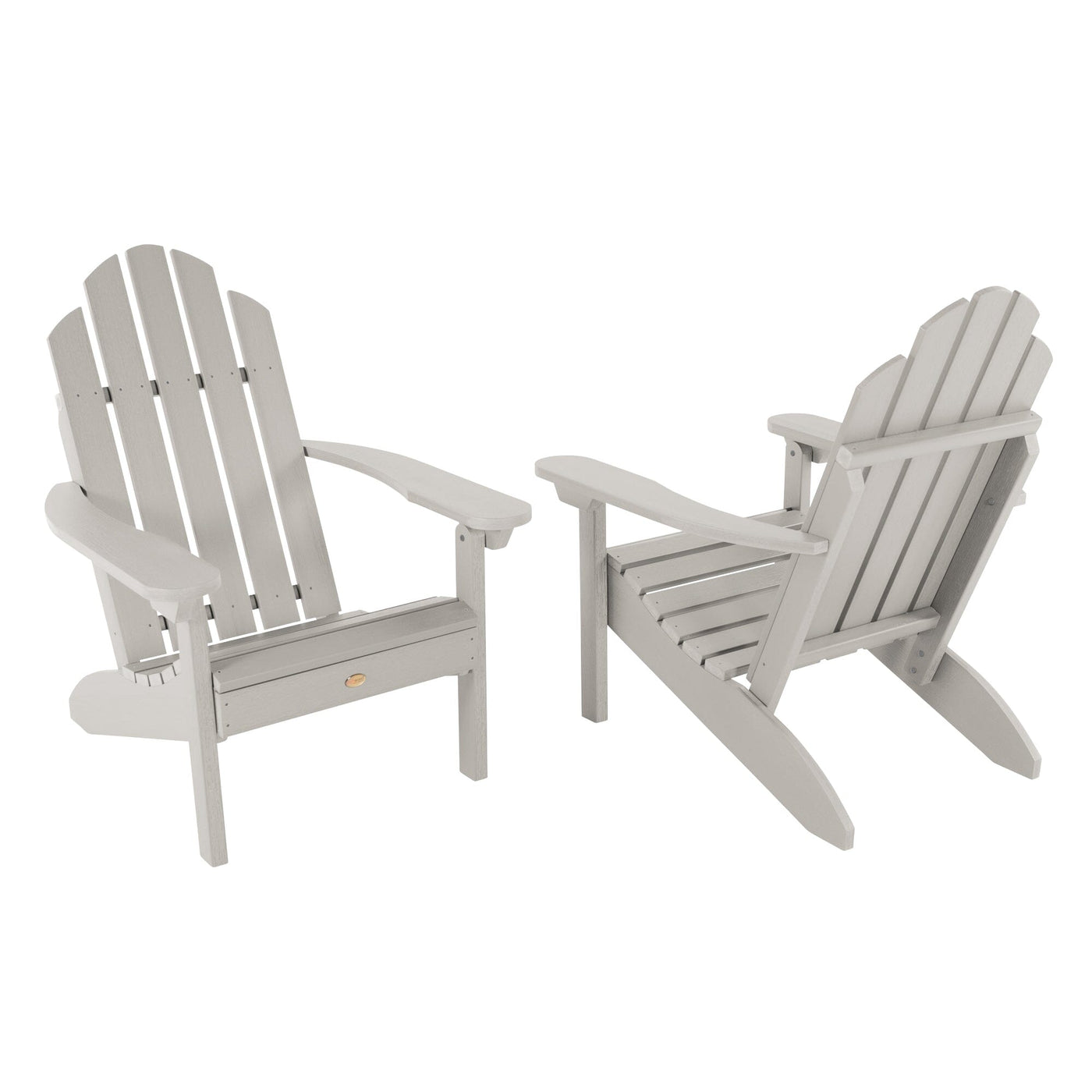 Set of Two Classic Westport Adirondack Chairs Kitted Sets Highwood USA 