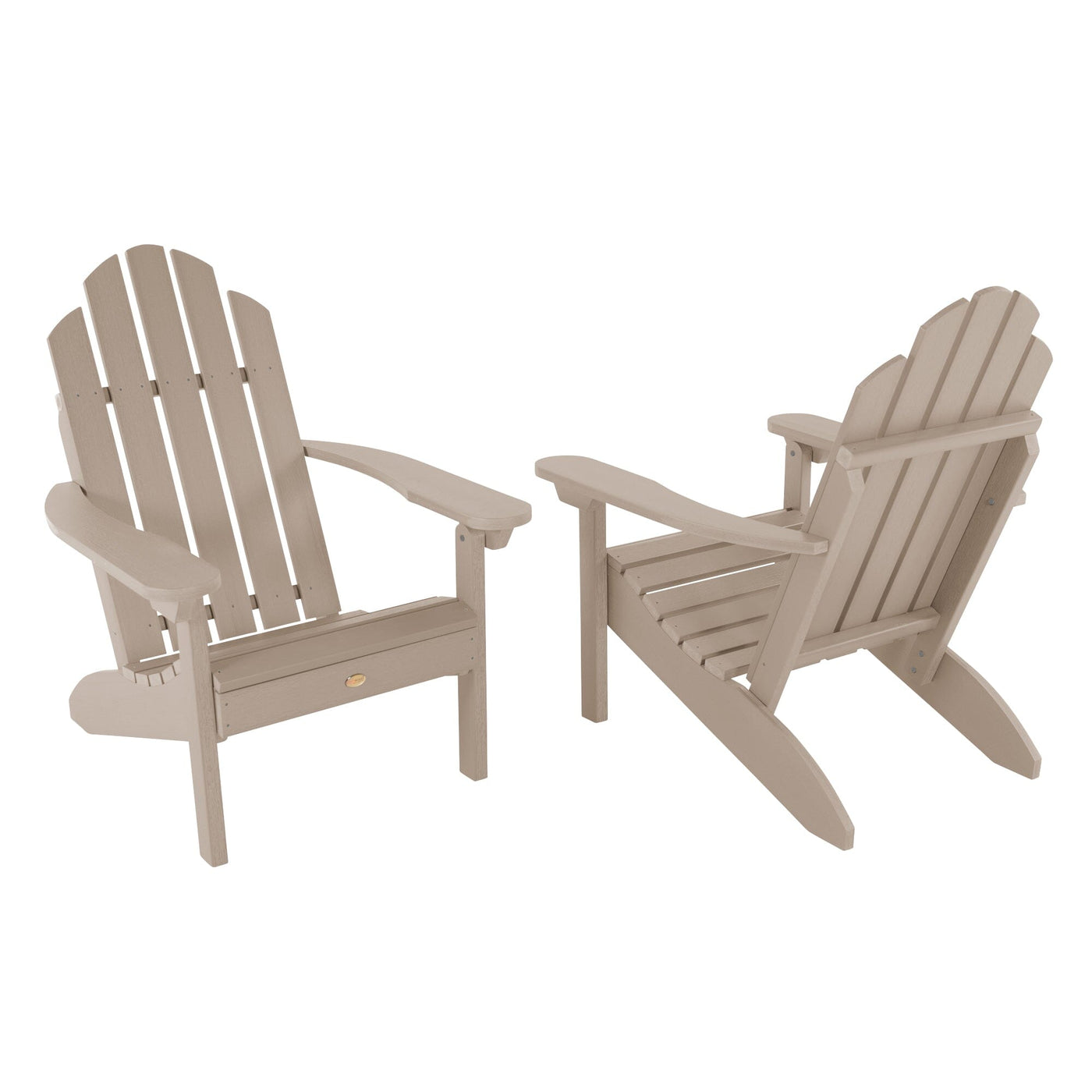 Set of Two Classic Westport Adirondack Chairs Kitted Sets Highwood USA 