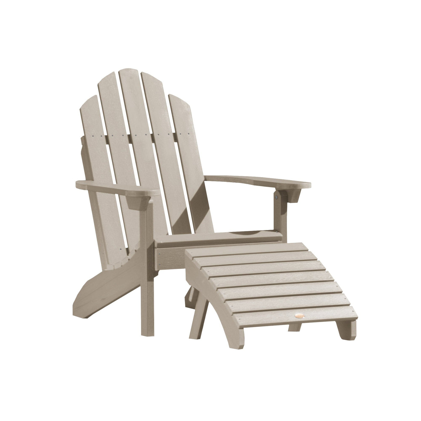 Classic Westport Adirondack Chair with Folding Adirondack Ottoman Adirondack Chairs Highwood USA Woodland Brown 