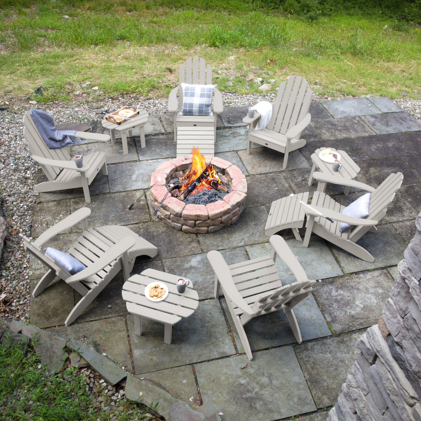 Classic Westport Adirondack Fireside Set Kitted Sets Highwood USA 