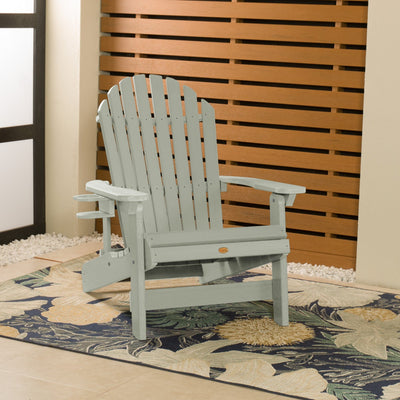 1 King Hamilton Folding and Reclining Adirondack Chair with 1 Easy-add Cup Holder Adirondack Chairs Highwood USA 
