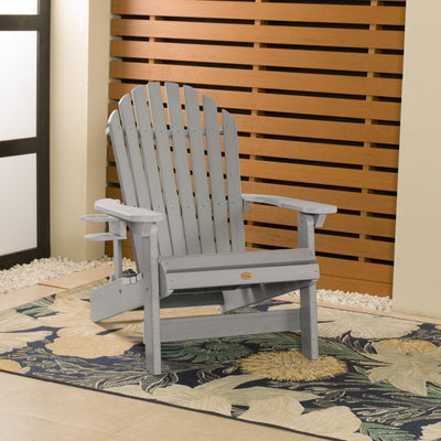 1 King Hamilton Folding and Reclining Adirondack Chair with 1 Easy-add Cup Holder Adirondack Chairs Highwood USA 