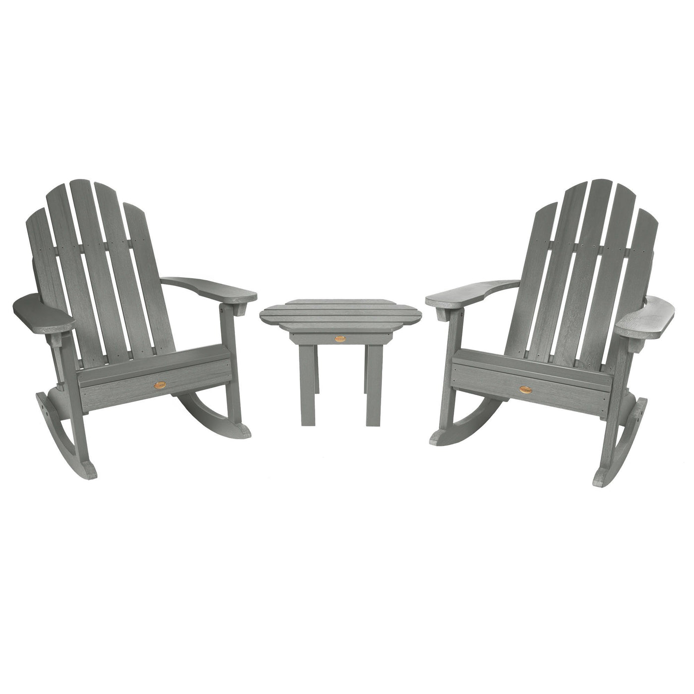 Classic Westport Rocking Chair and Table Set Highwood USA Coastal Teak 