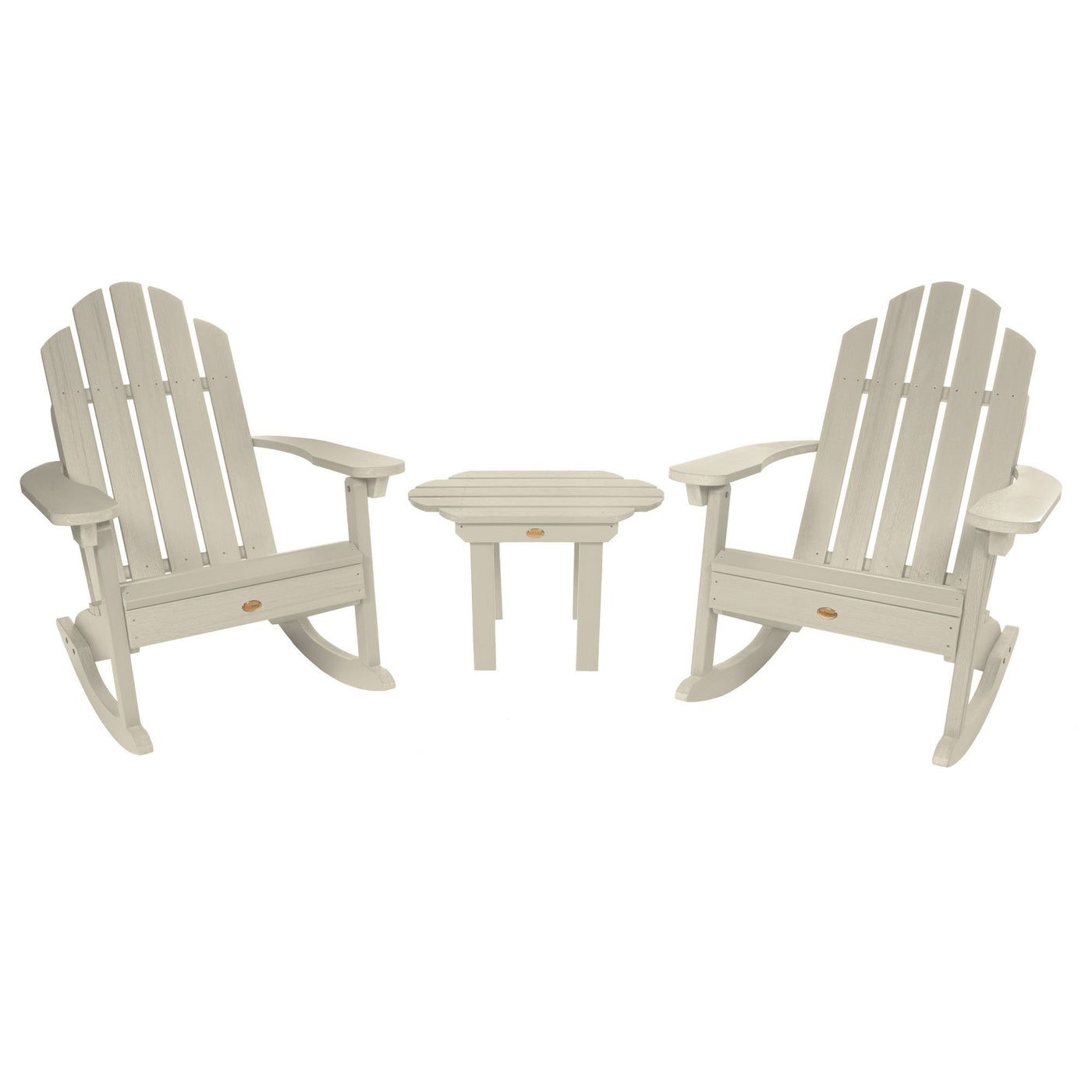 Classic Westport Rocking Chair and Table Set Highwood USA Whitewash 
