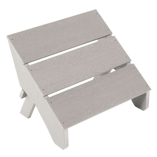 Italica Modern Ottoman in Harbor Gray