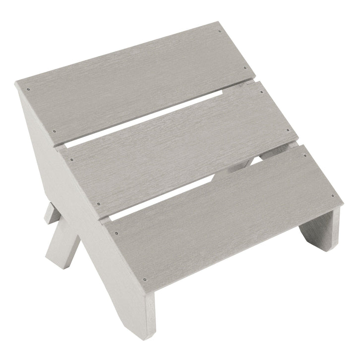 Italica Modern Ottoman in Harbor Gray
