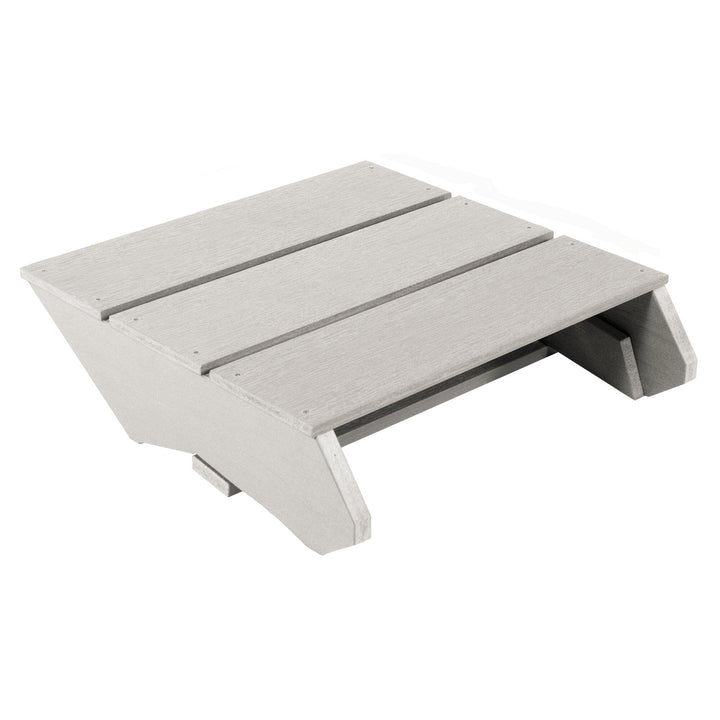 Light gray folded Italica Modern Ottoman 