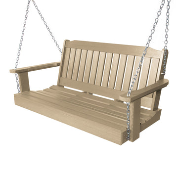 Refurbished Lehigh Porch Swing 4ft Highwood USA Tuscan Taupe 