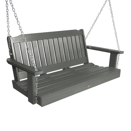 Refurbished Lehigh Porch Swing 4ft Highwood USA Coastal Teak 