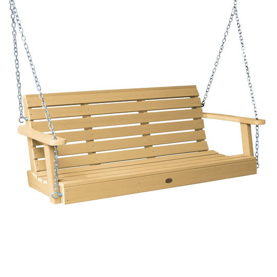 Refurbished 4ft Weatherly Porch Swing Highwood USA Sandstone 