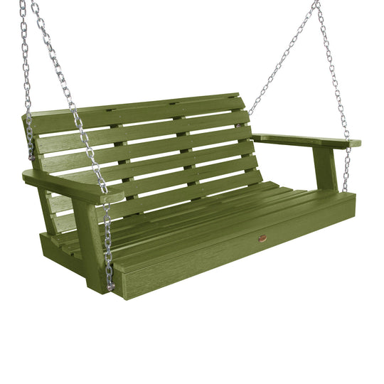 Refurbished 4ft Weatherly Porch Swing Highwood USA Dried Sage 