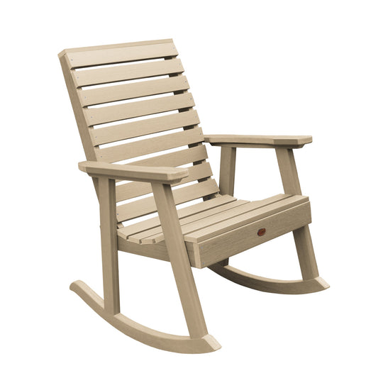 Refurbished Weatherly Rocking Chair Highwood USA Tuscan Taupe 