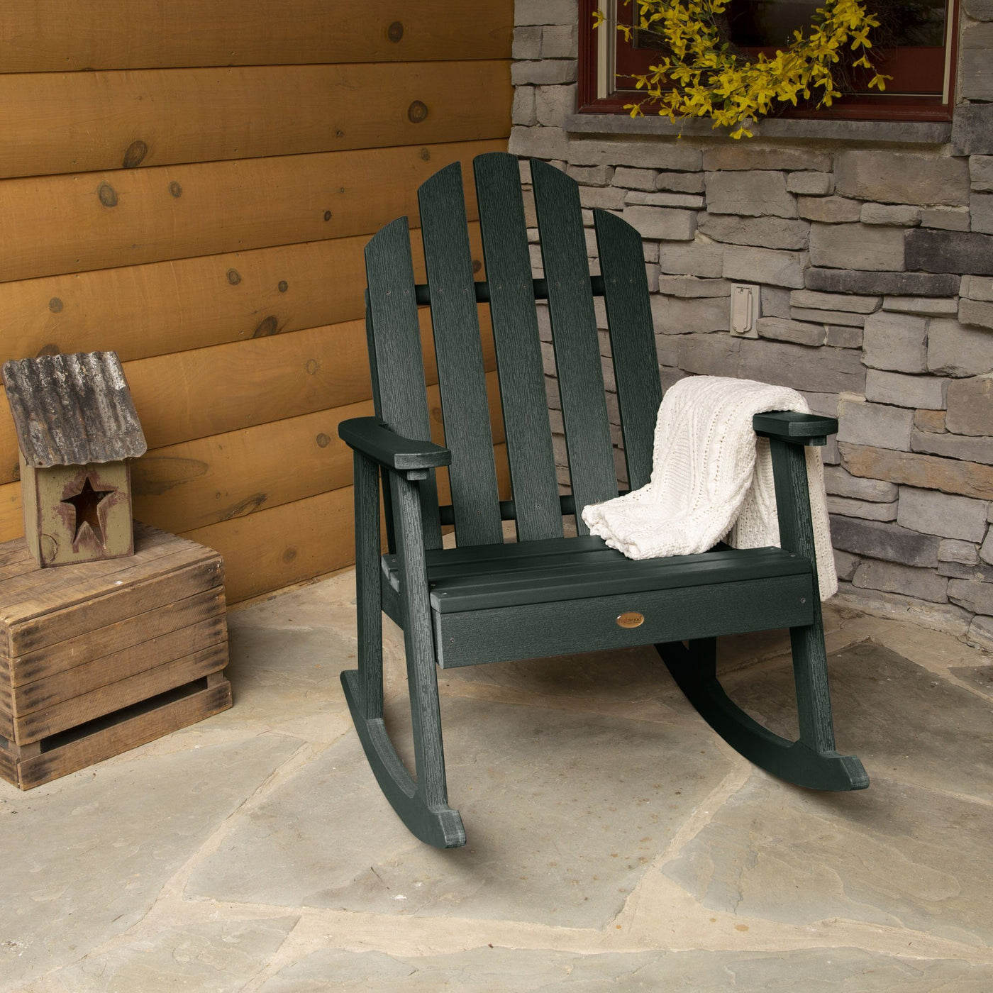 Refurbished Classic Westport Adirondack Rocking Chair Highwood USA 