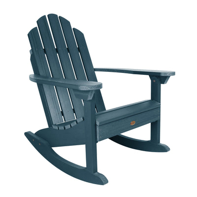 Refurbished Classic Westport Adirondack Rocking Chair Highwood USA Nantucket Blue 