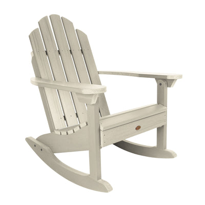 Refurbished Classic Westport Adirondack Rocking Chair Highwood USA Whitewash 