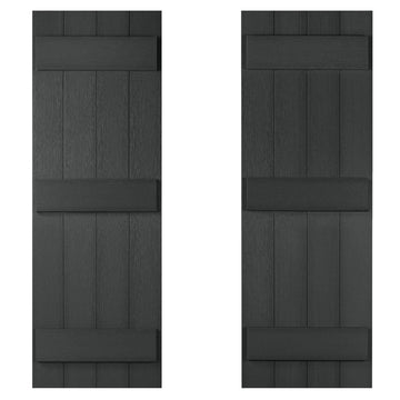 Stonecroft 55" Shutter Set of 2 Highwood USA Black 