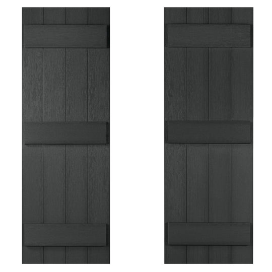 Stonecroft 55" Shutter Set of 2 Highwood USA Black 
