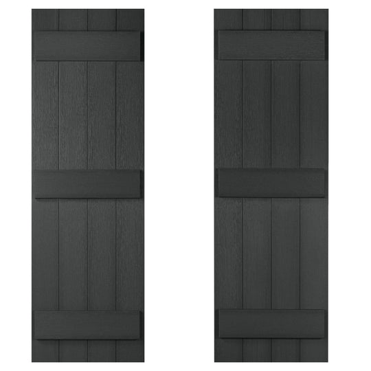 Stonecroft 59" Shutter Set of 2 Highwood USA Black 