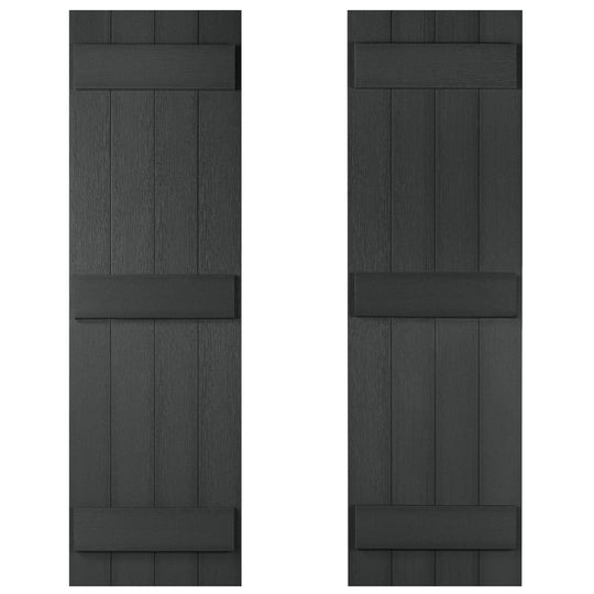 Stonecroft 63" Shutter Set of 2 Highwood USA Black 