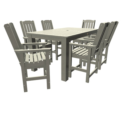 Lehigh 7pc Rectangular Outdoor Dining Set 42in x 72in - Counter Height Dining Highwood USA Harbor Gray 