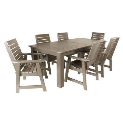 Weatherly 7pc Rectangular Dining Set 42in x 72in - Counter Height Dining Highwood USA Woodland Brown 