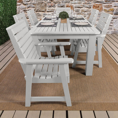 Weatherly 7pc Rectangular Outdoor Dining Set 42in x 84in - Dining Height Dining Highwood USA 