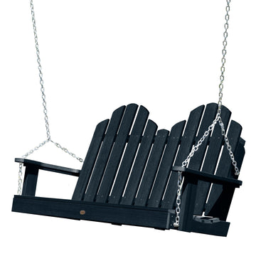 Classic Westport Porch Swing BenchSwing4ft Highwood USA Federal Blue 