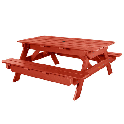 Hometown Picnic Table Dining Highwood USA Rustic Red 