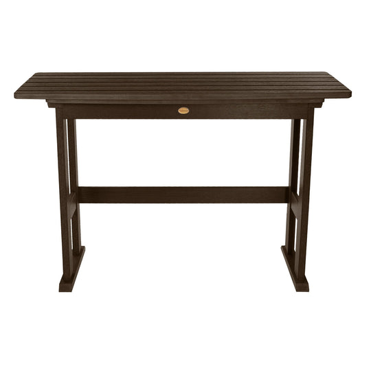 Lehigh Counter Height Balcony Table Highwood USA Weathered Acorn 