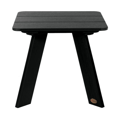 Front view of Italica Modern side table in Black