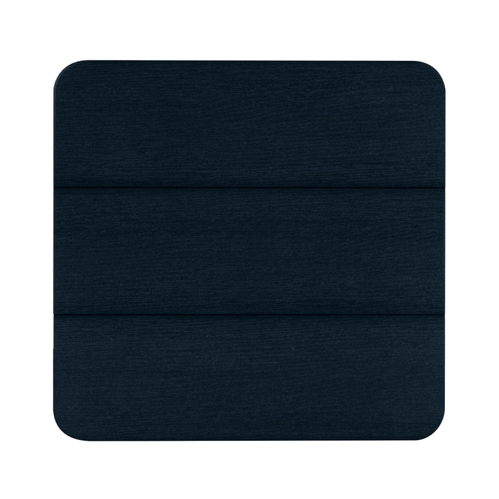 Top view of Italica Modern side table in Federal Blue