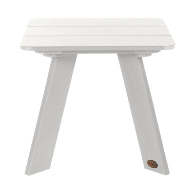 Front view of Italica Modern side table in White