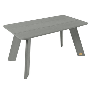 Italica Modern Conversation table in Coastal Teak gray. 