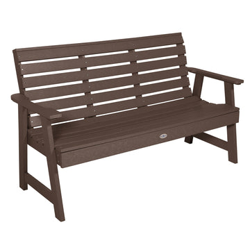 Riverside Garden Bench 5ft Bench Bahia Verde Outdoors Mangrove Brown 