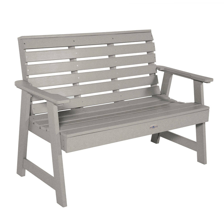 Riverside Garden Bench 4ft Bench Bahia Verde Outdoors Cove Gray 