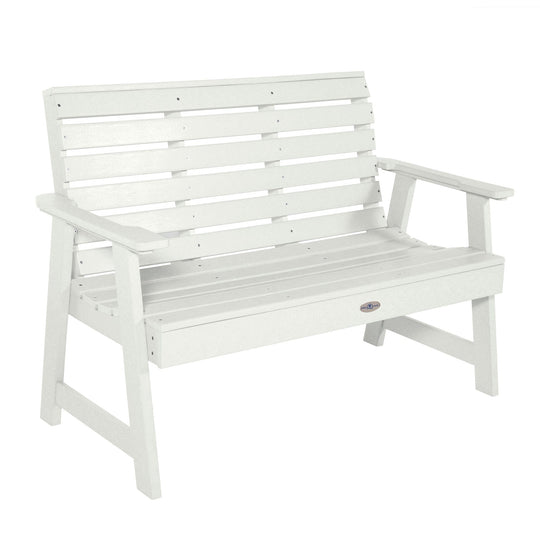 Riverside Garden Bench 4ft Bench Bahia Verde Outdoors Coconut White 
