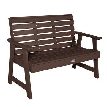 Riverside Garden Bench 4ft Bench Bahia Verde Outdoors Mangrove Brown 