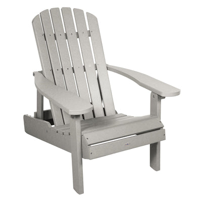Cape Folding and Reclining Adirondack Chair Chair Bahia Verde Outdoors Cove Gray 
