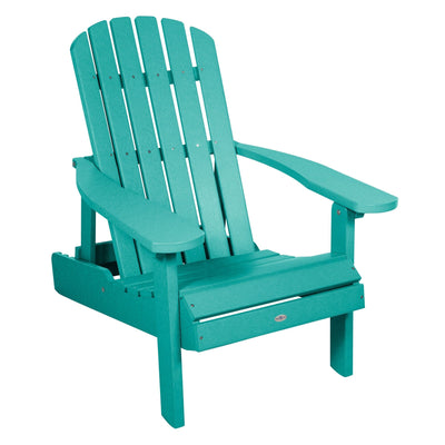 Cape Folding and Reclining Adirondack Chair Chair Bahia Verde Outdoors Seaglass Blue 