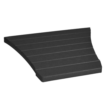 Comfort Height Adirondack Tete-a-Tete Connecting Table Accessory Bahia Verde Outdoors Black Sand 