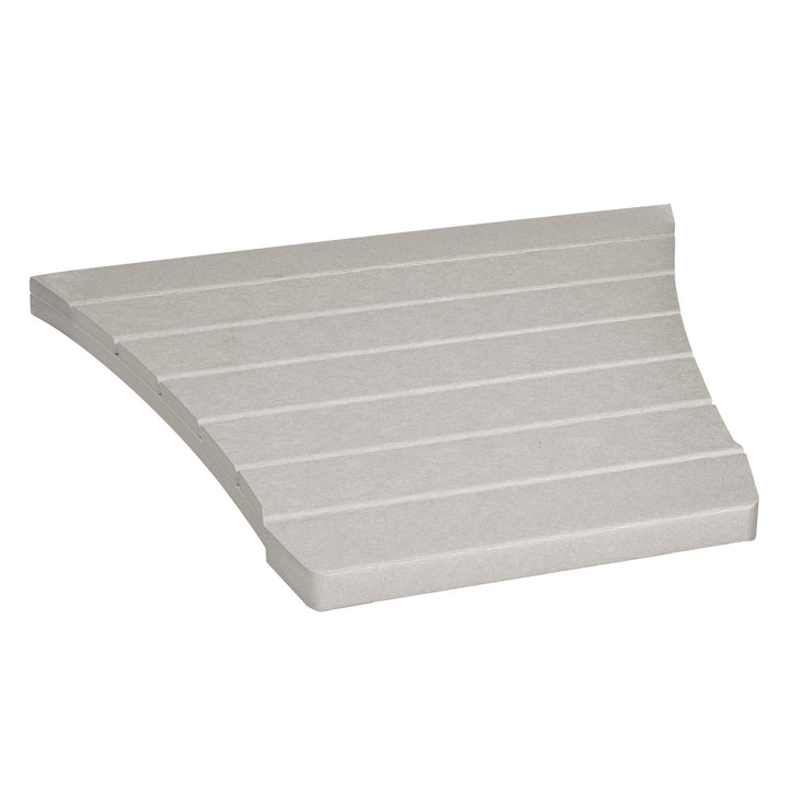 Comfort Height Adirondack Tete-a-Tete Connecting Table Accessory Bahia Verde Outdoors Cove Gray 
