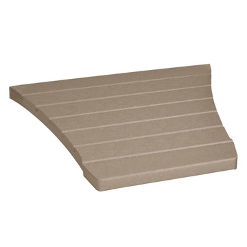 Comfort Height Adirondack Tete-a-Tete Connecting Table Accessory Bahia Verde Outdoors Cabana Tan 