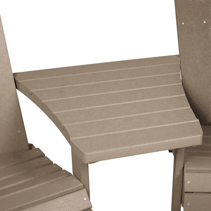 Comfort Height Adirondack Tete-a-Tete Connecting Table Accessory Bahia Verde Outdoors 
